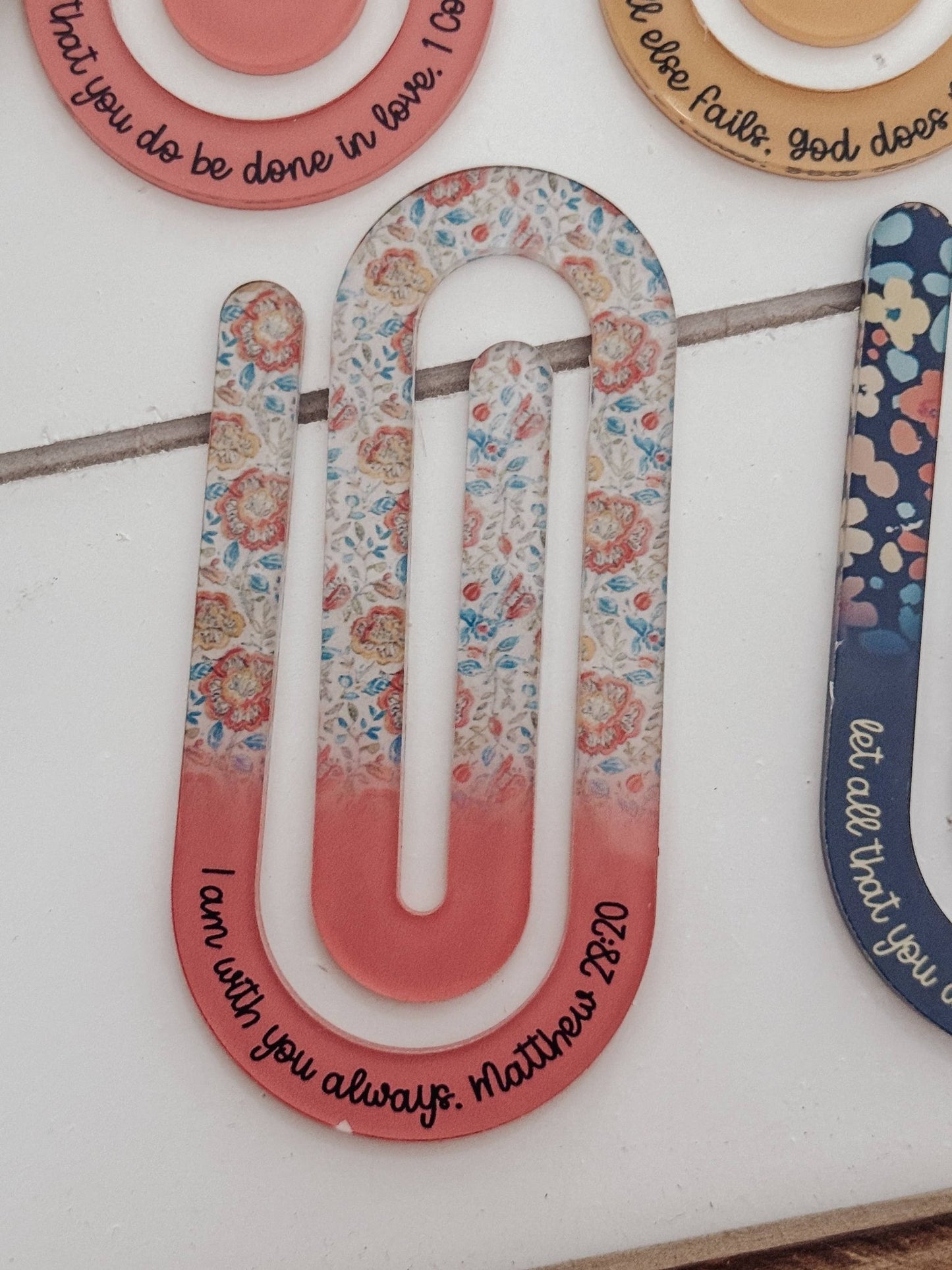 Jumbo Paperclip Bookmark with Bible Verse - Purpose + Passion Boutique