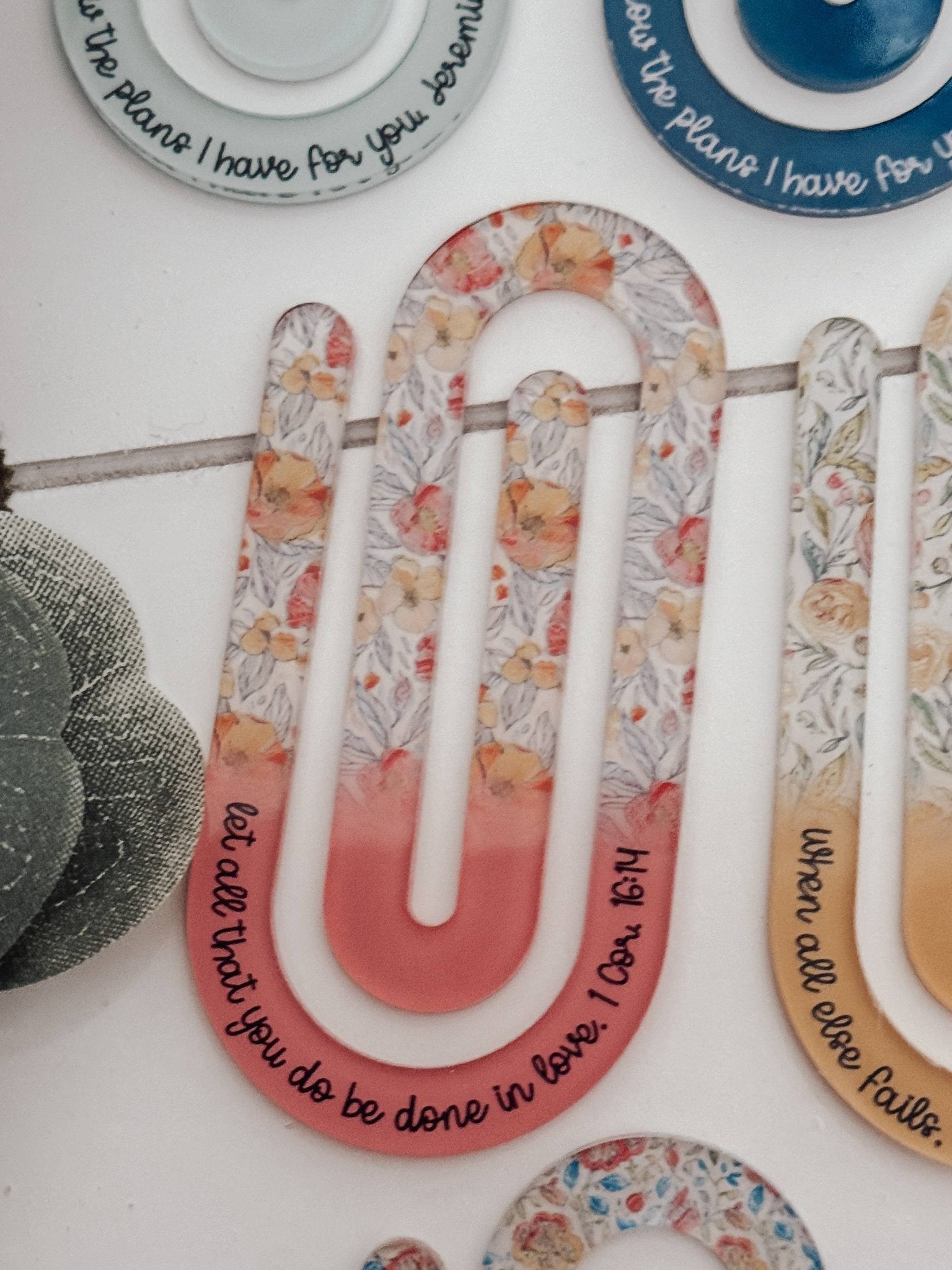 Jumbo Paperclip Bookmark with Bible Verse - Purpose + Passion Boutique