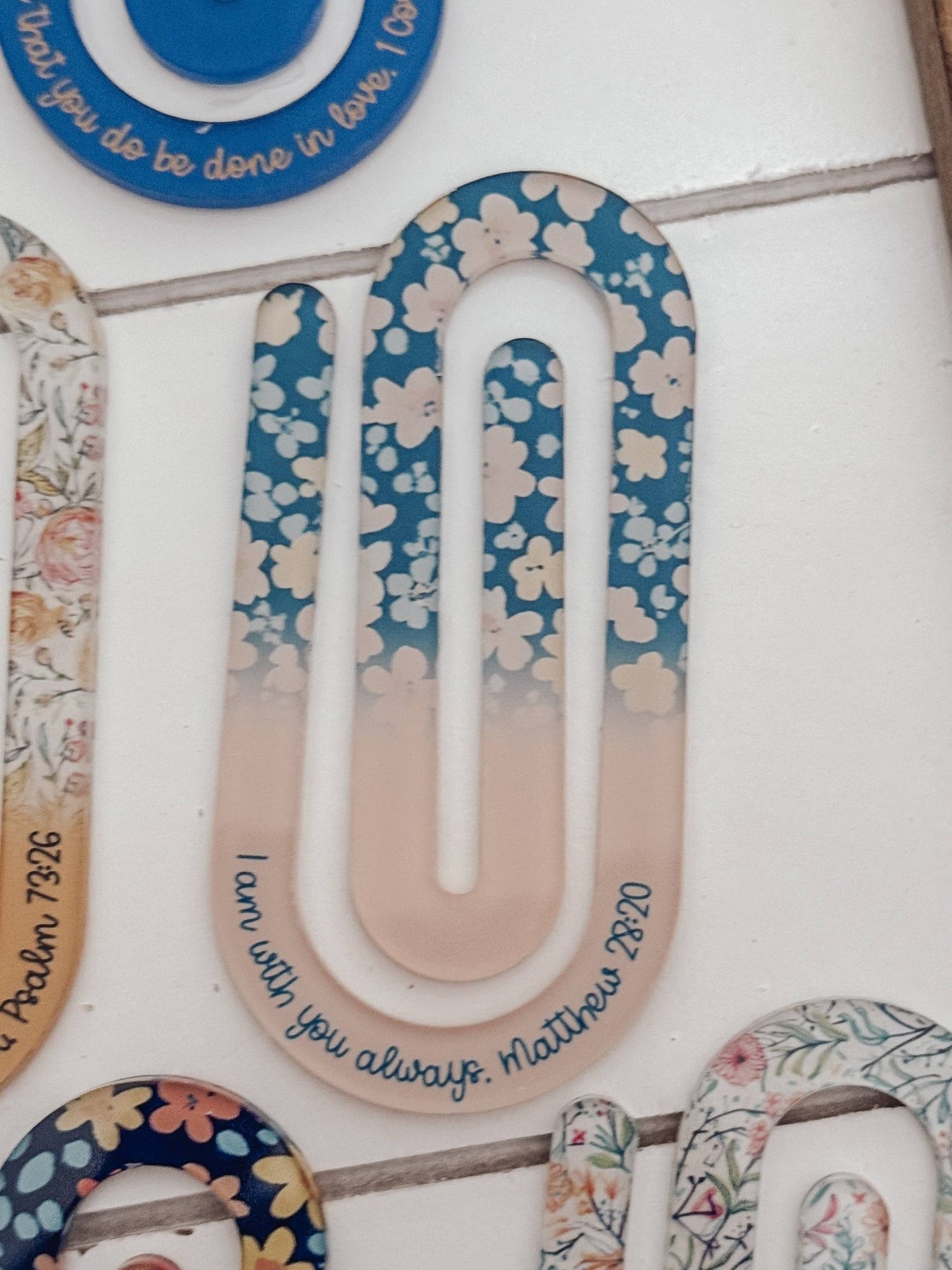 Jumbo Paperclip Bookmark with Bible Verse - Purpose + Passion Boutique