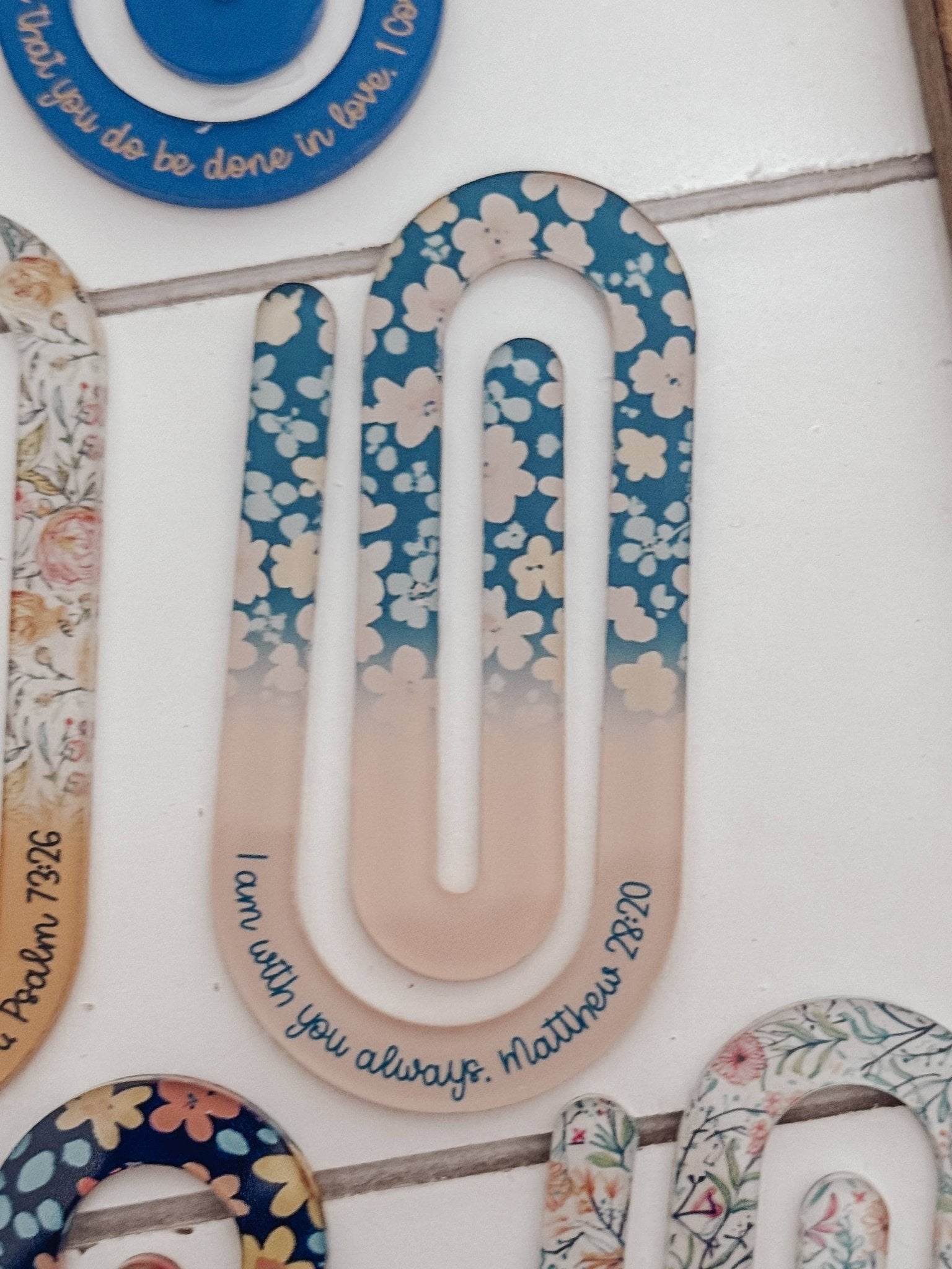 Jumbo Paperclip Bookmark with Bible Verse - Purpose + Passion Boutique