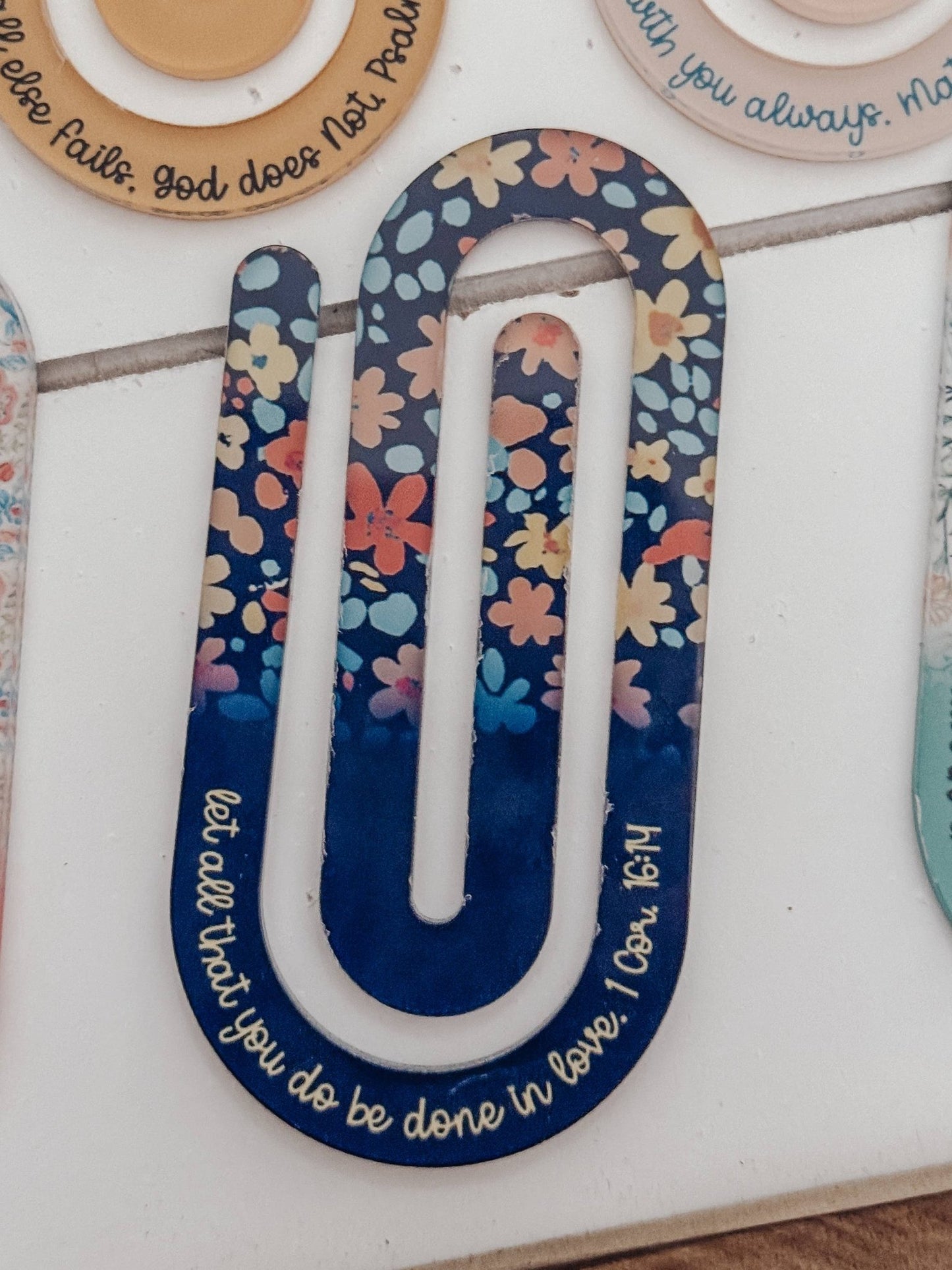 Jumbo Paperclip Bookmark with Bible Verse - Purpose + Passion Boutique