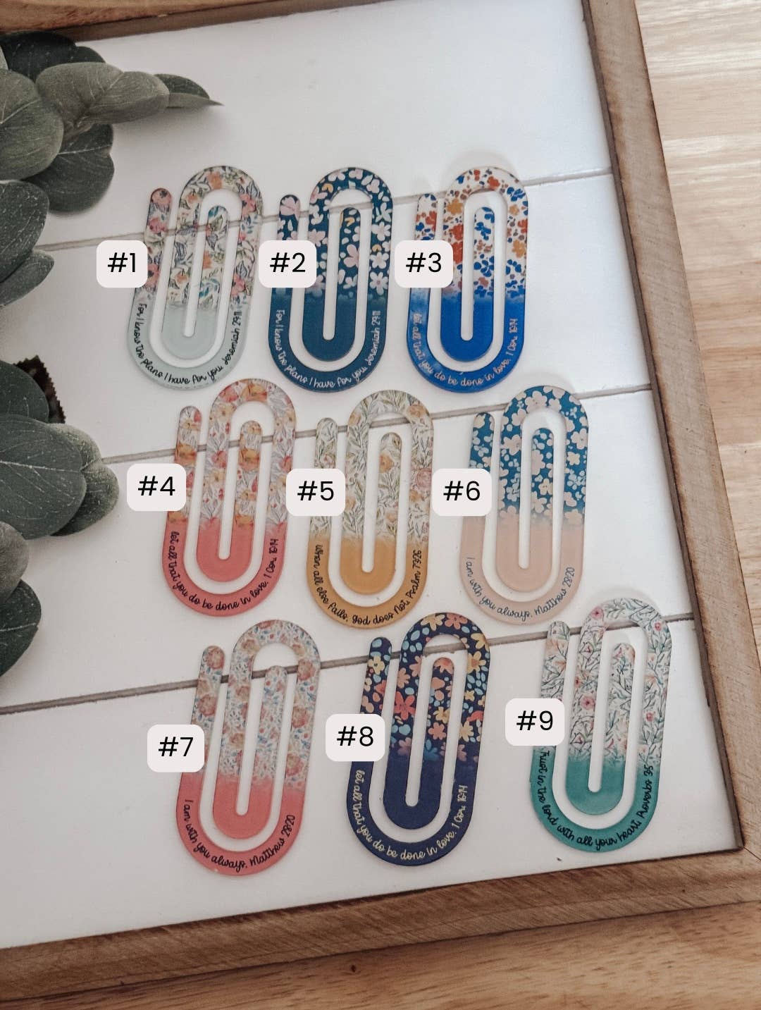 Jumbo Paperclip Bookmark with Bible Verse - Purpose + Passion Boutique