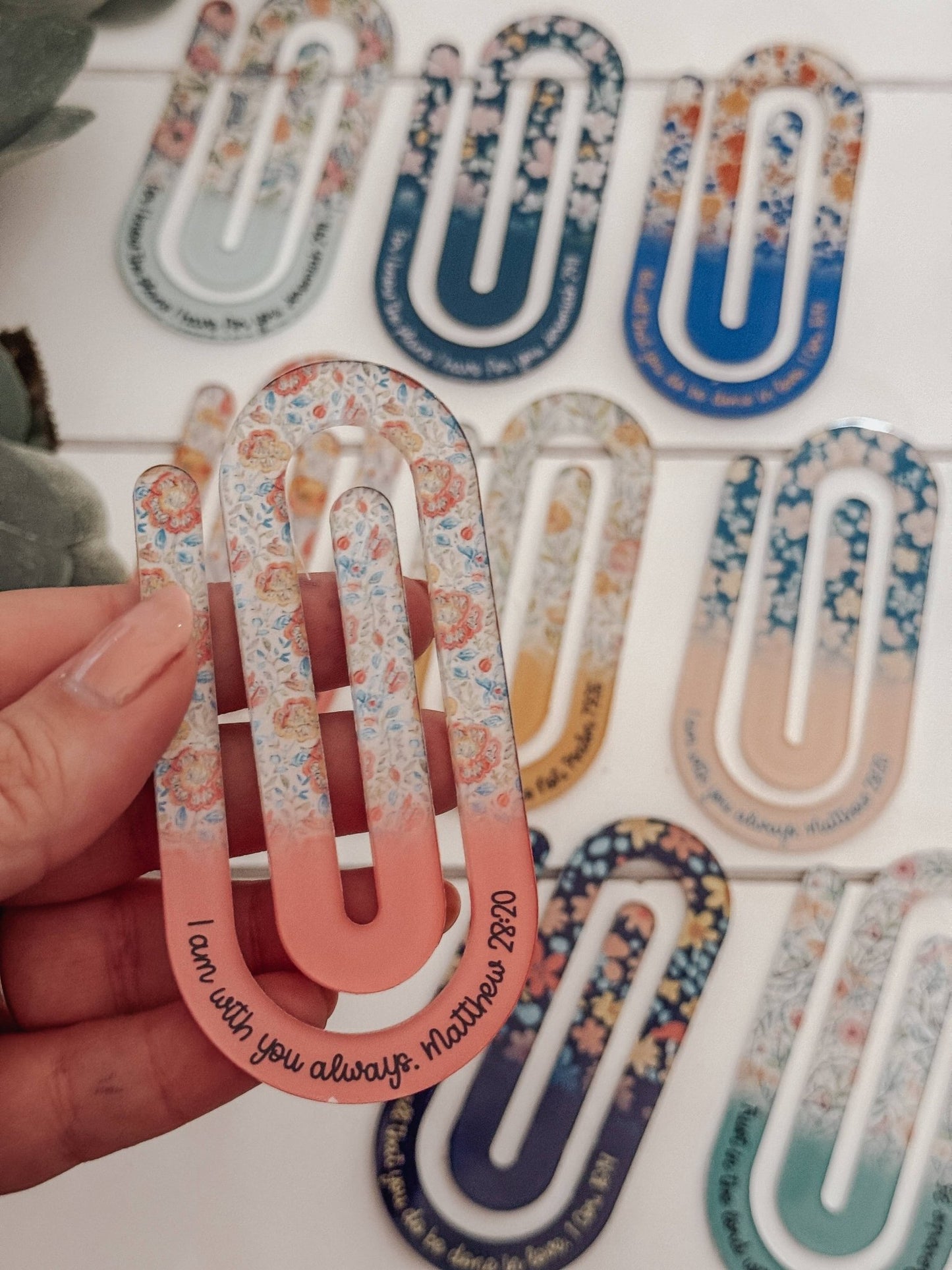 Jumbo Paperclip Bookmark with Bible Verse - Purpose + Passion Boutique