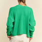 Kelly Green Loose Fit Pockets Cardigan - Purpose + Passion Boutique