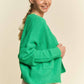 Kelly Green Loose Fit Pockets Cardigan - Purpose + Passion Boutique