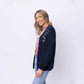 Kind Words Are Like Honey Floral Embroidered Navy Cardigan - Purpose + Passion Boutique