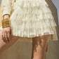 Lace and Tulle Tiered Ruffle Mini Skirt - Purpose + Passion Boutique