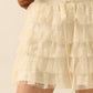 Lace and Tulle Tiered Ruffle Mini Skirt - Purpose + Passion Boutique