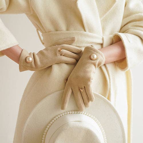 Ladies Pearl Gloves - Purpose + Passion Boutique