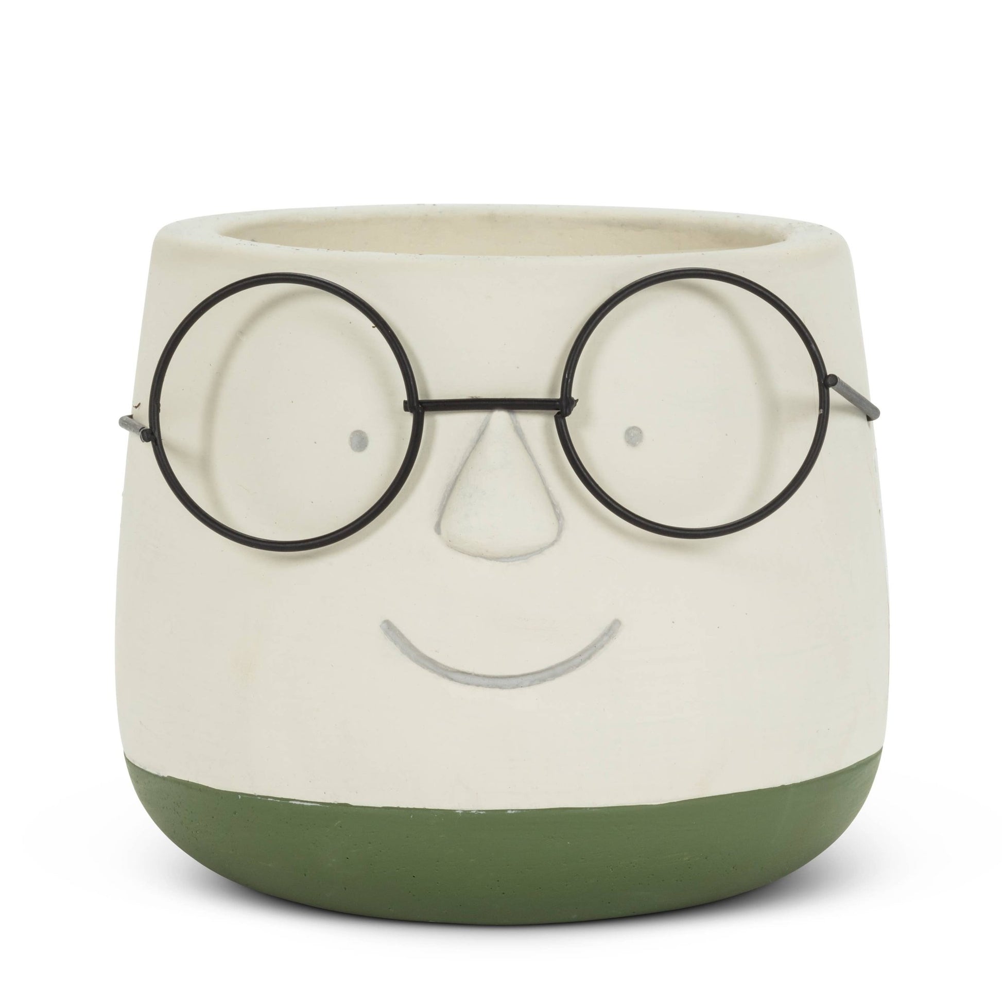 Large Face Planter w/Glasses (6"D) - Purpose + Passion Boutique