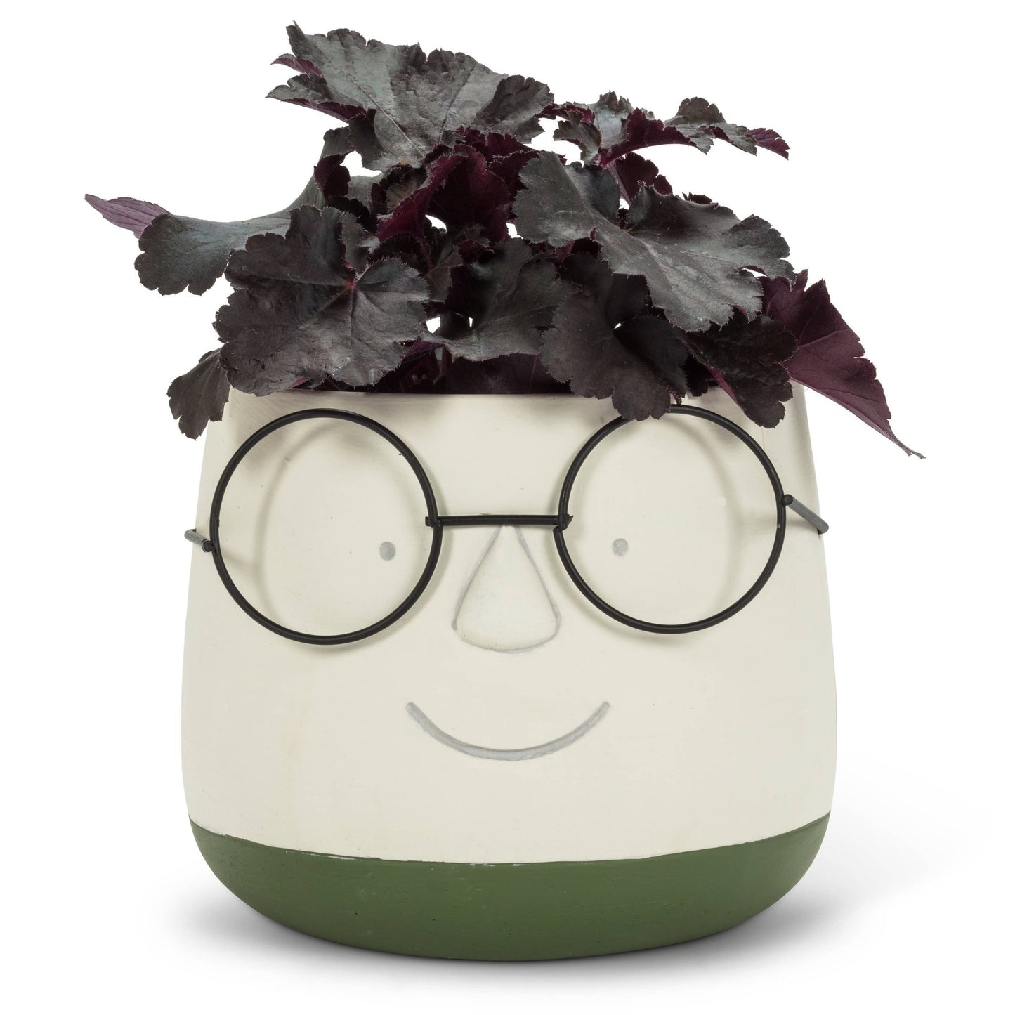 Large Face Planter w/Glasses (6"D) - Purpose + Passion Boutique