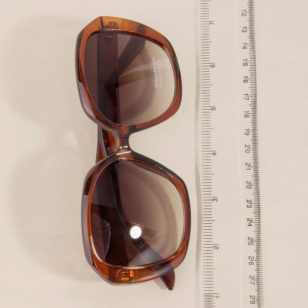 Large Gradient Round Lens Sunglasses - Purpose + Passion Boutique