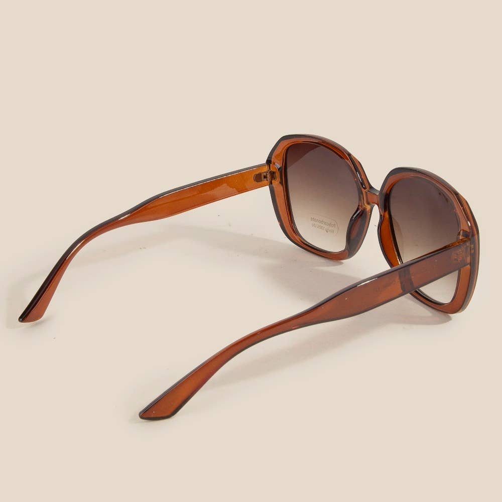 Large Gradient Round Lens Sunglasses - Purpose + Passion Boutique