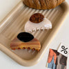 Large Wood Accent Hair Claw - 3