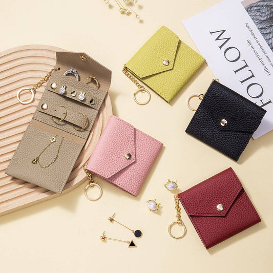 Leather Jewelry Pouch–Portable Organize - Purpose + Passion Boutique