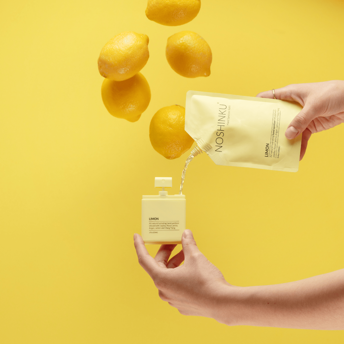 Lemon Ylang - Ylang Hand Moisturizing Sanitizer Refill Pouch - Purpose + Passion Boutique