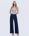 High Rise Seamless Trouser Hem Wide Jeans