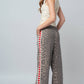 Leopard Print Heart Side Stripe Lounge Pants - Purpose + Passion Boutique