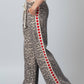 Leopard Print Heart Side Stripe Lounge Pants - Purpose + Passion Boutique