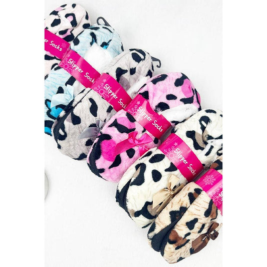 Leopard Soft Non Slip Winter Slipper - Purpose + Passion Boutique