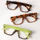 Leopard Square Glasses Frame Reading Glasses - Purpose + Passion Boutique