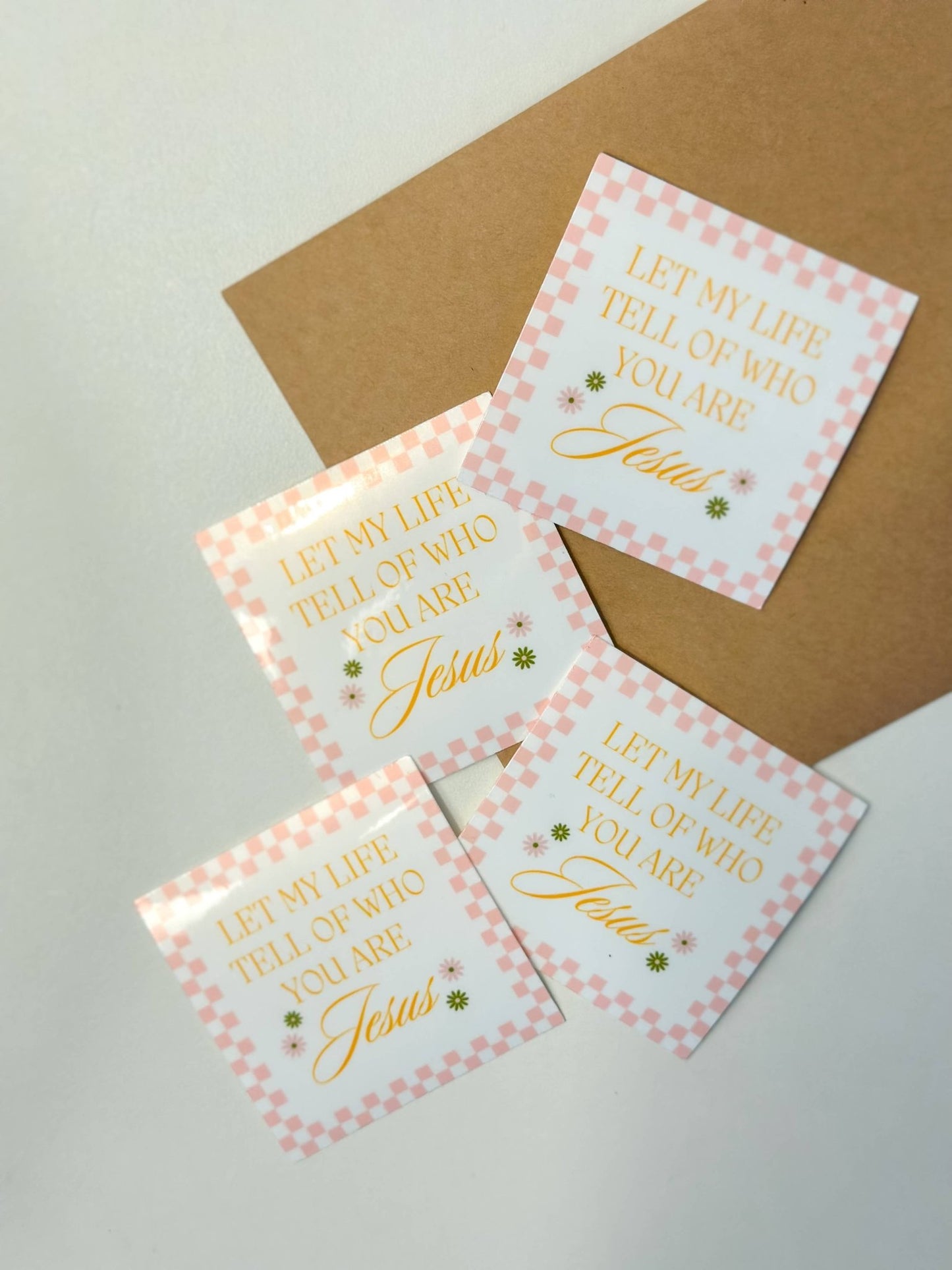 Let my life tell of who you are Jesus Sticker - Purpose + Passion Boutique