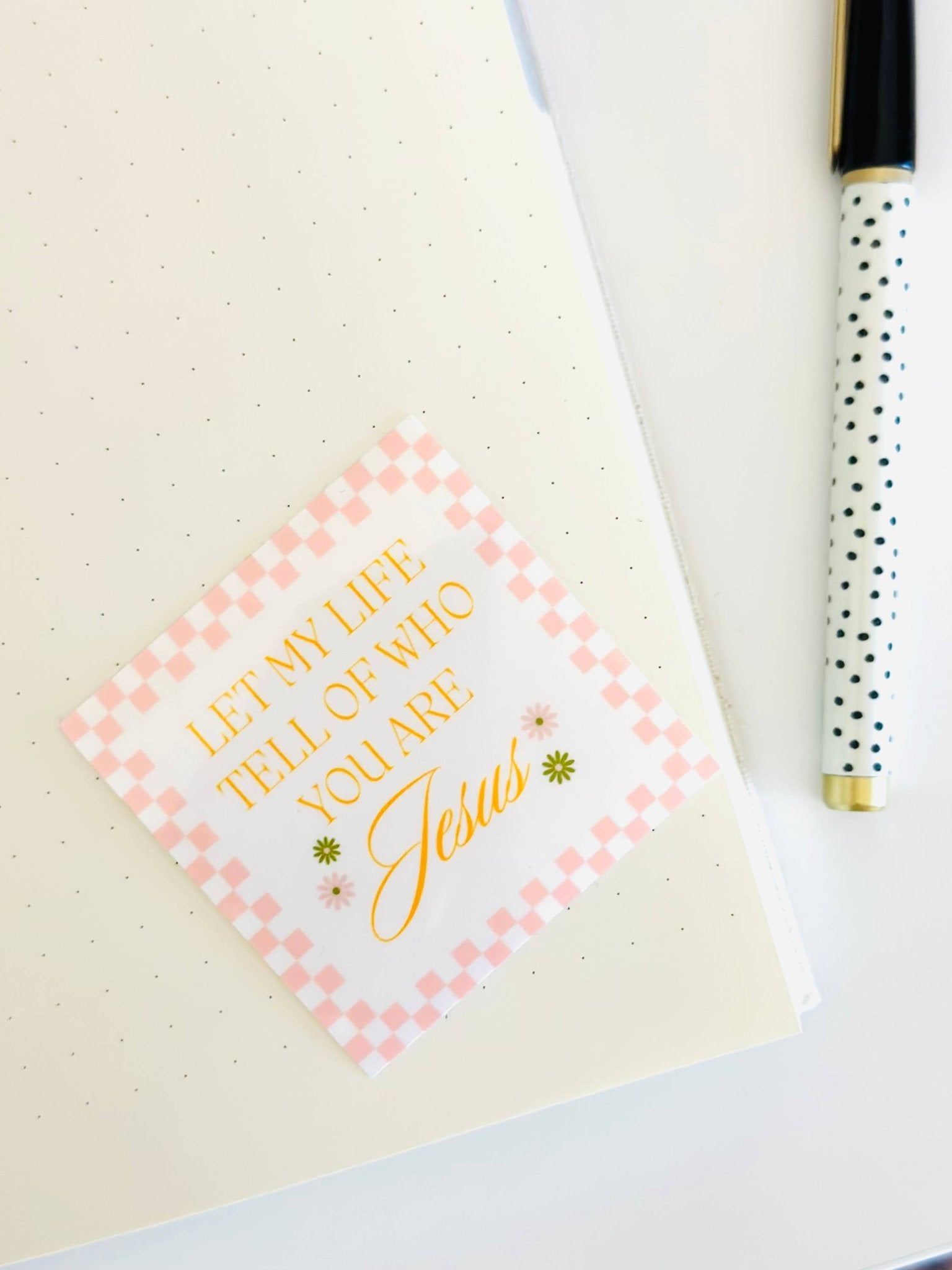 Let my life tell of who you are Jesus Sticker - Purpose + Passion Boutique