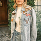 Light Wash Snap Up Rodeo Denim Jacket - Purpose + Passion Boutique