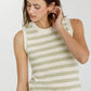 Lime Striped Crew Neck Sweater - Purpose + Passion Boutique