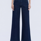 High Rise Seamless Trouser Hem Wide Jeans