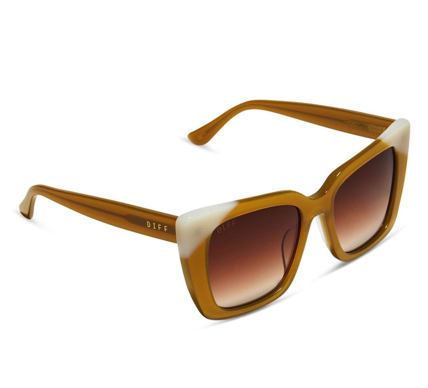 Lizzy Salted Caramel + Brown Sunglasses