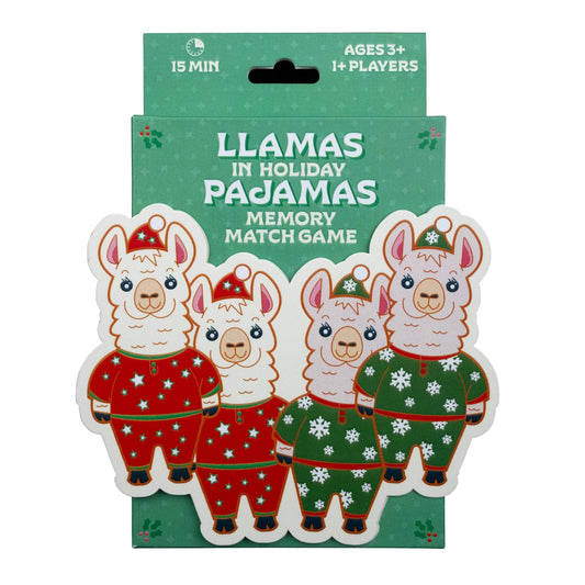 Llamas in Holiday Pajamas: Christmas Matching Game - Purpose + Passion Boutique