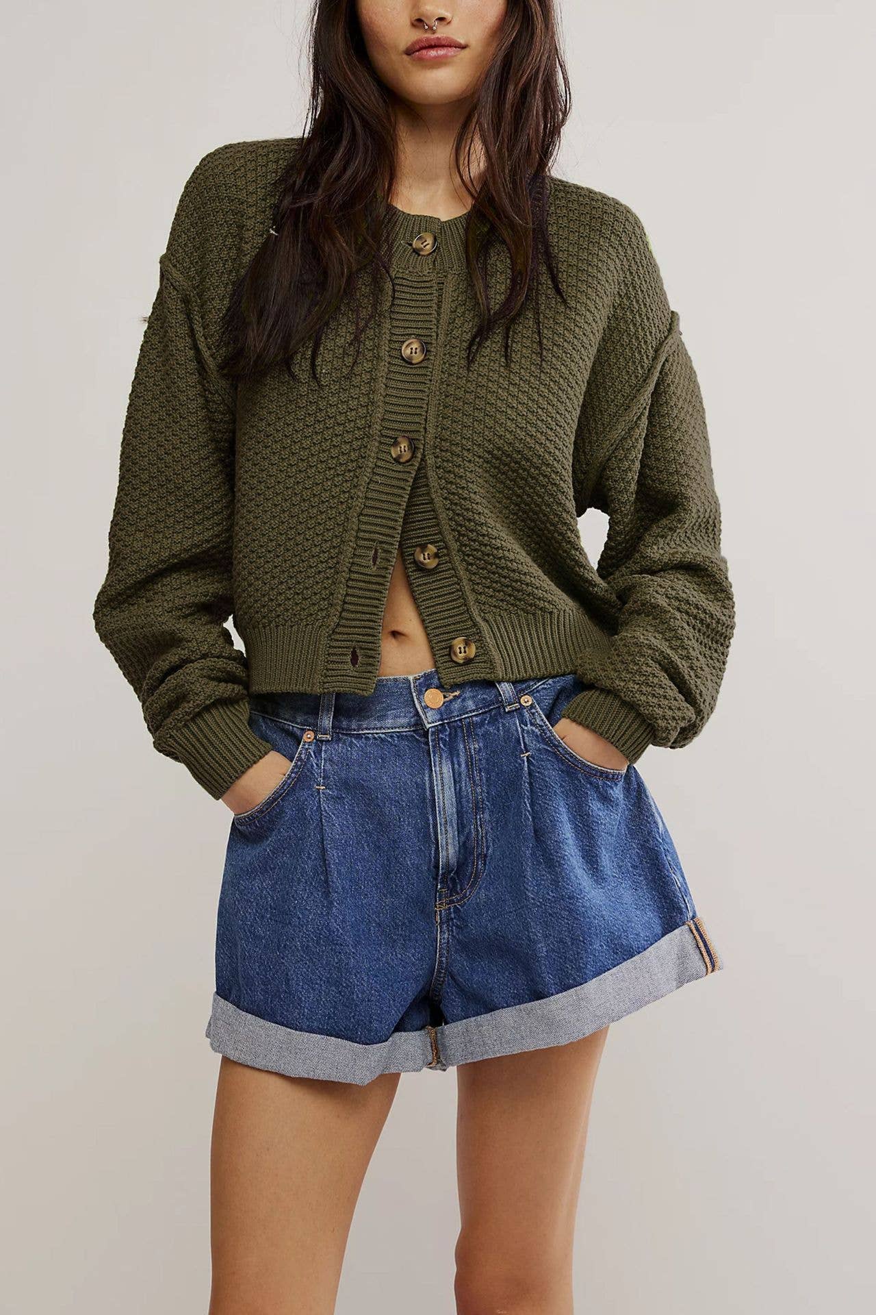 Loose Knit Single Breasted Cardigan - Purpose + Passion Boutique
