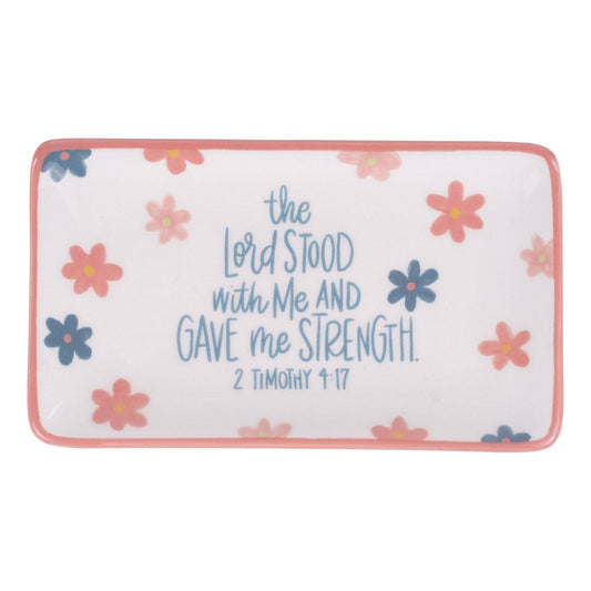 Lord Gave Me Strength Trinket Tray - Purpose + Passion Boutique