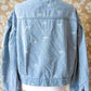 Mandie Bow Print Denim Jacket - Purpose + Passion Boutique