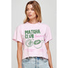 Matcha Club Vintage Graphic Crop Tee - Purpose + Passion Boutique