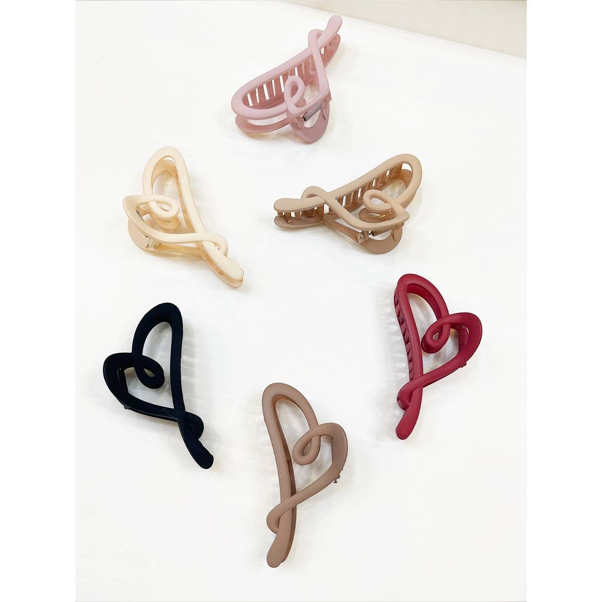 Matte Heart Hair Claw Clip - Purpose + Passion Boutique