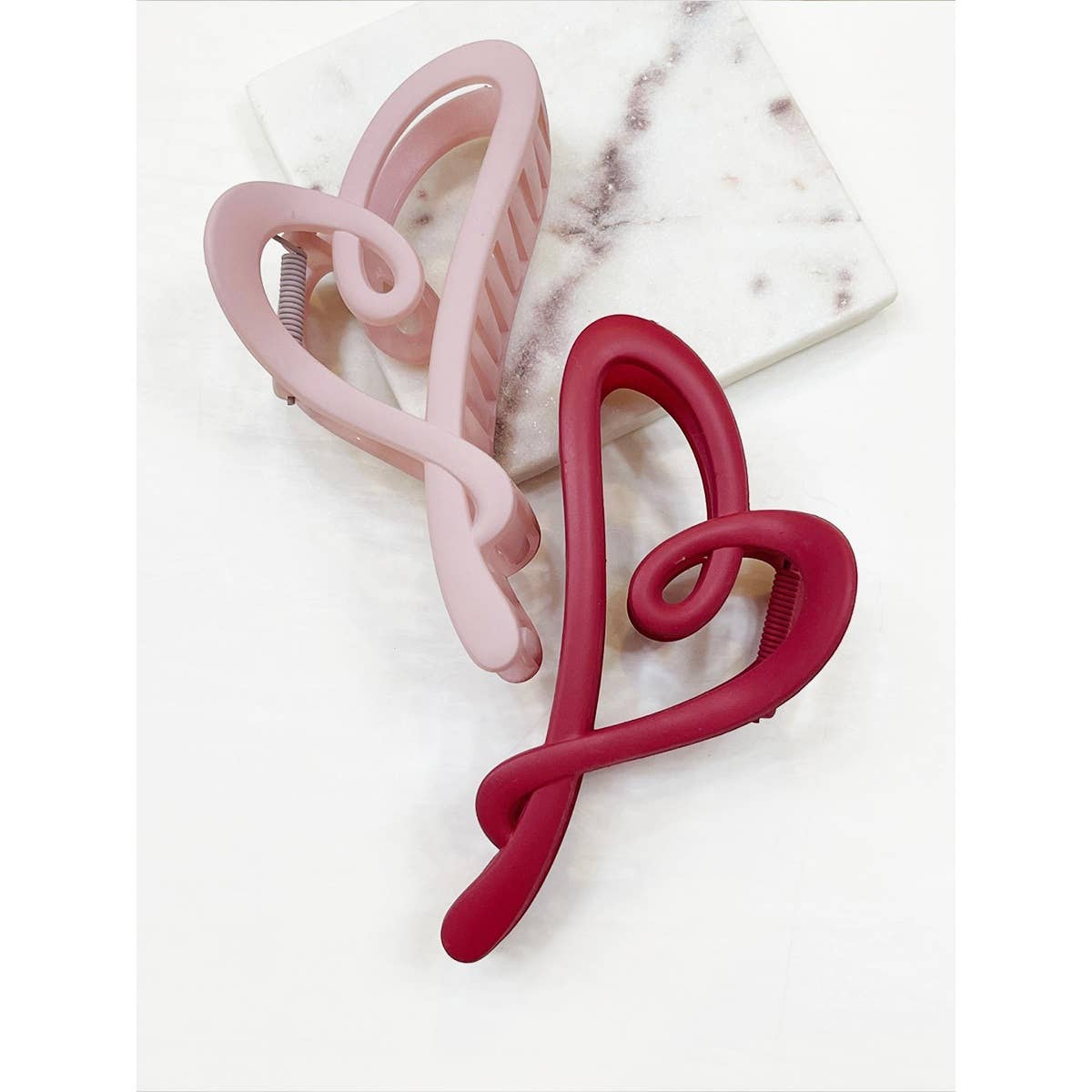 Matte Heart Hair Claw Clip - Purpose + Passion Boutique