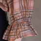 Mauve Contrast Front Tie Plaid Button Down Blouse - Purpose + Passion Boutique