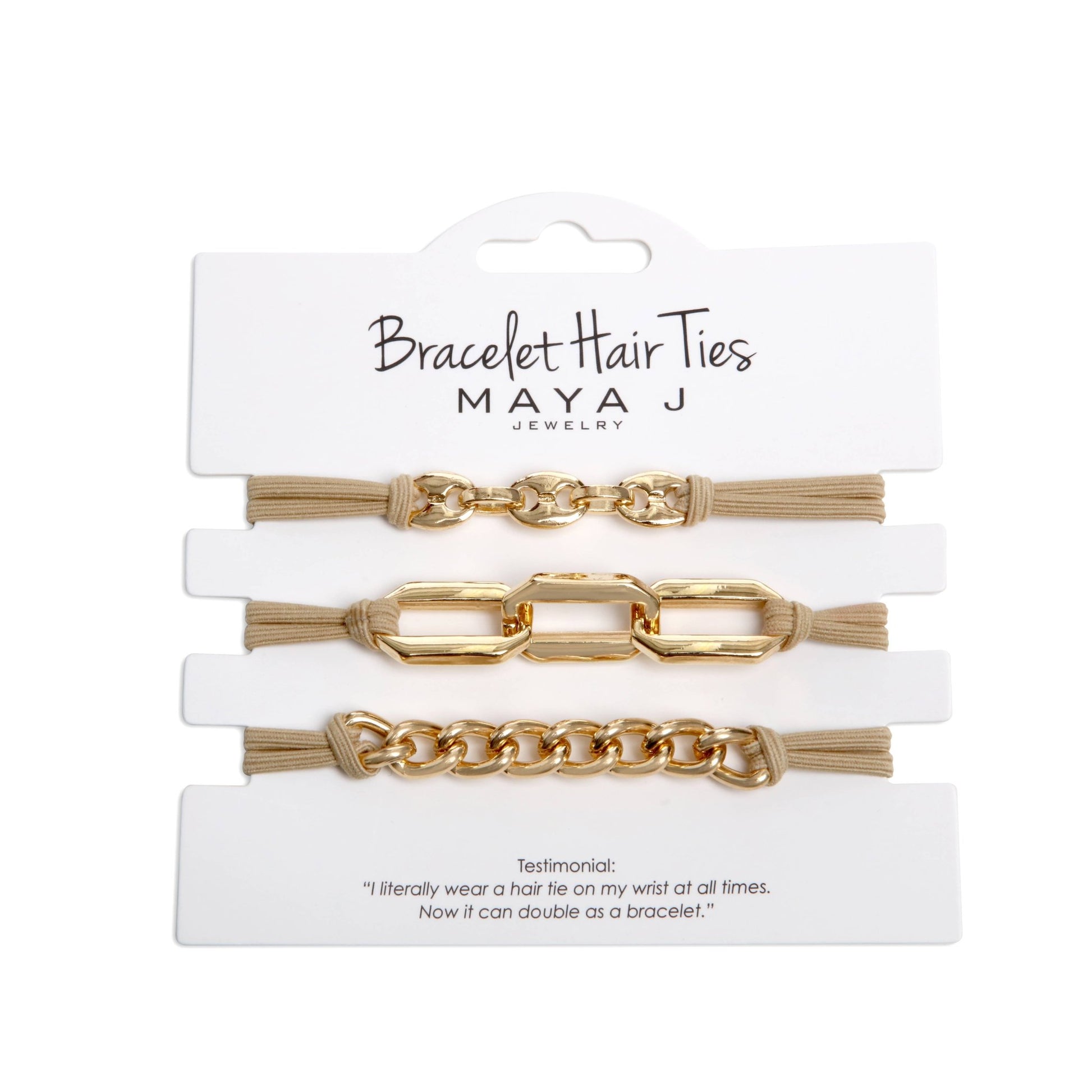 Maya J Jewelry: 2 - in - 1 Bracelet Hair Tie Set - Purpose + Passion Boutique