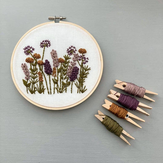 Meadow in Plum Hand Embroidery Kit - Purpose + Passion Boutique