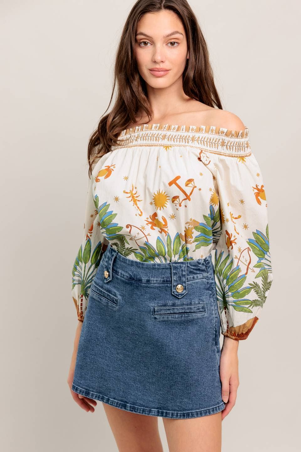 Medium Indigo Washed Denim Skort - Purpose + Passion Boutique