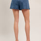 Medium Indigo Washed Denim Skort - Purpose + Passion Boutique