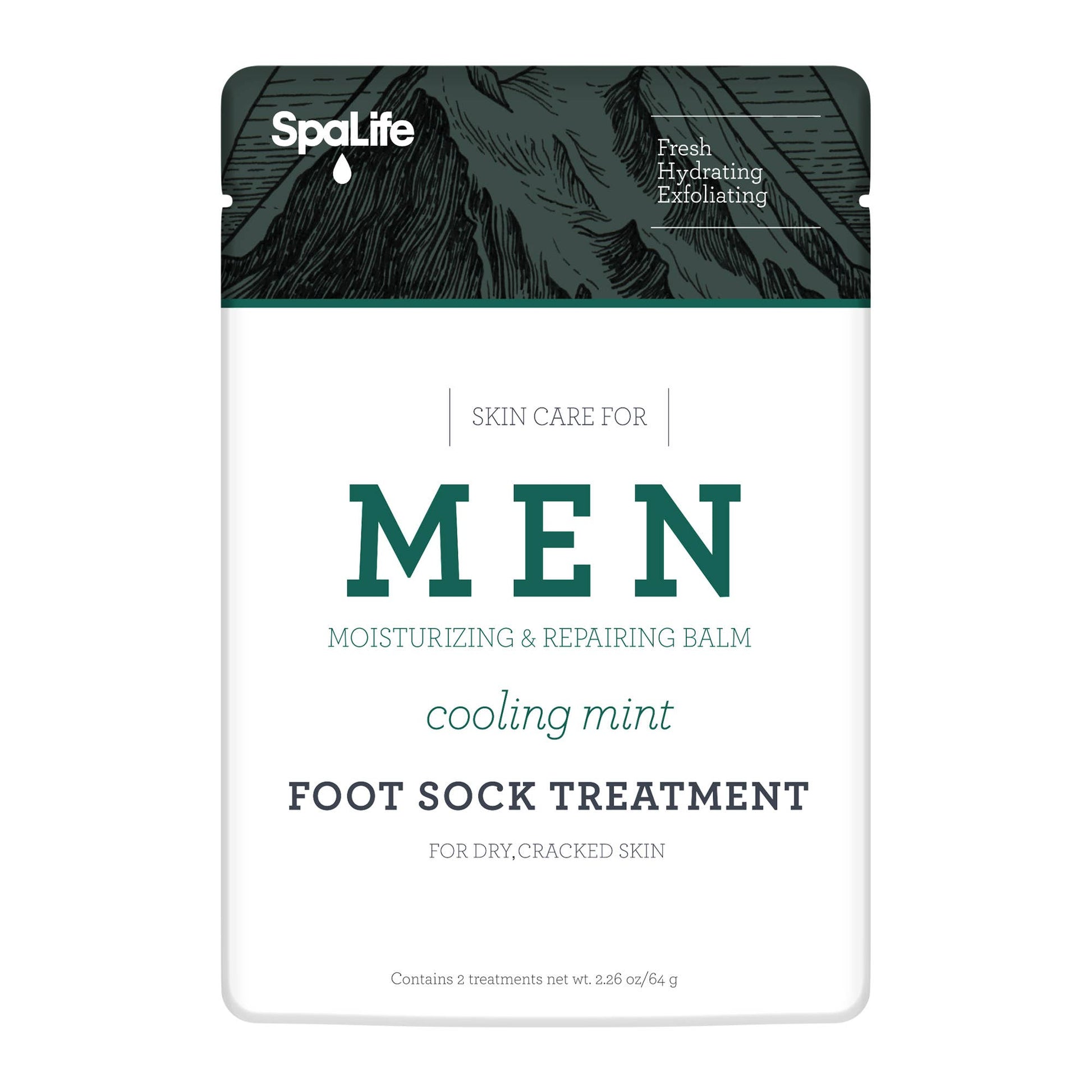 Men's Cooling Mint Moisturizing Foot Sock Treatment - Purpose + Passion Boutique