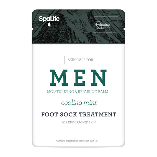 Men's Cooling Mint Moisturizing Foot Sock Treatment - Purpose + Passion Boutique