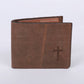 Men's Cross Leather Wallet - Purpose + Passion Boutique