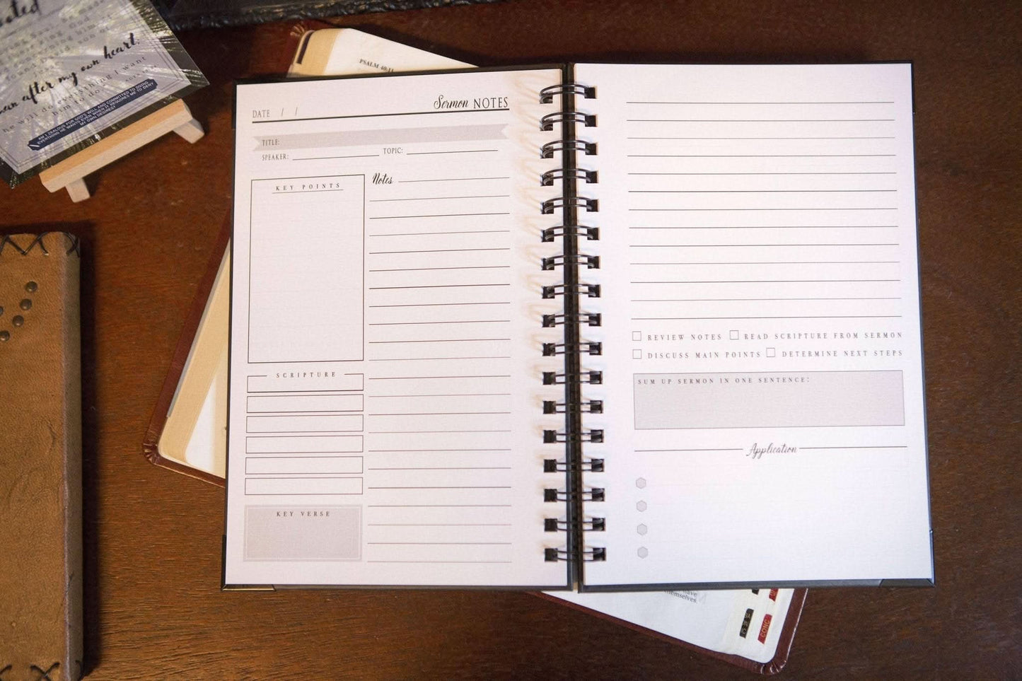 Men's Sermon Notebook | Sermon Notes Journal - Purpose + Passion Boutique