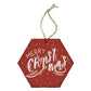 Merry Christmas Red Honeycomb Ornament - Purpose + Passion Boutique