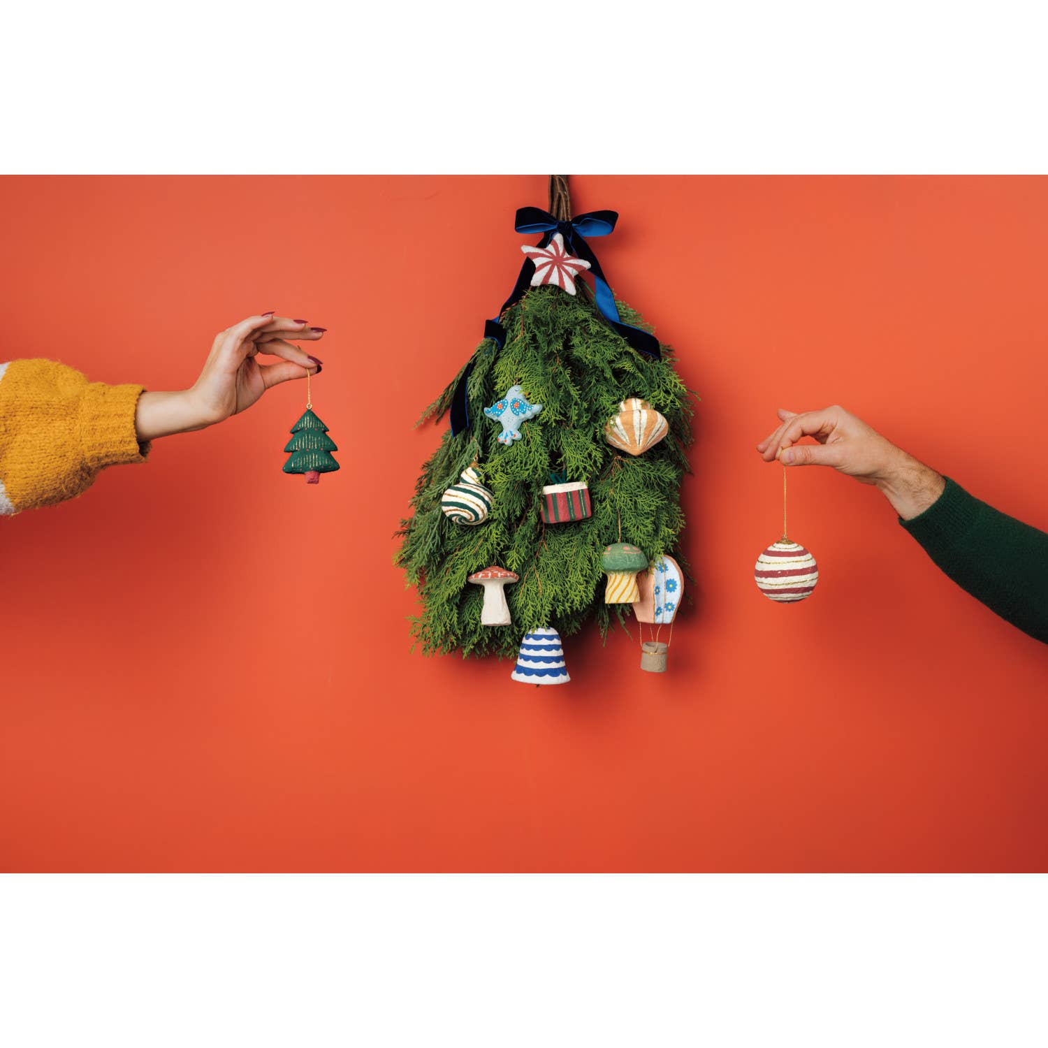 Merry Medley Mache Christmas Tree Ornament - Purpose + Passion Boutique