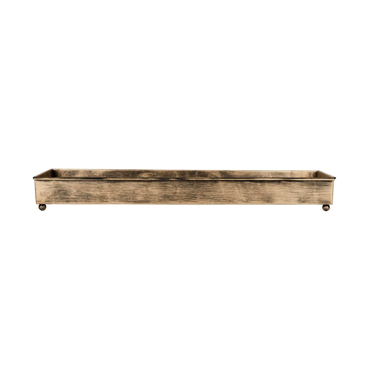 Metal 9 Taper Candle Holder Trough Brass - Purpose + Passion Boutique